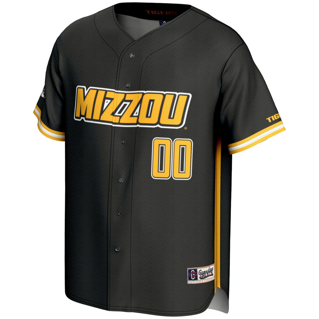 Missouri Tigers NIL Pick-A-Player Lightweight Baseball Jersey - Black