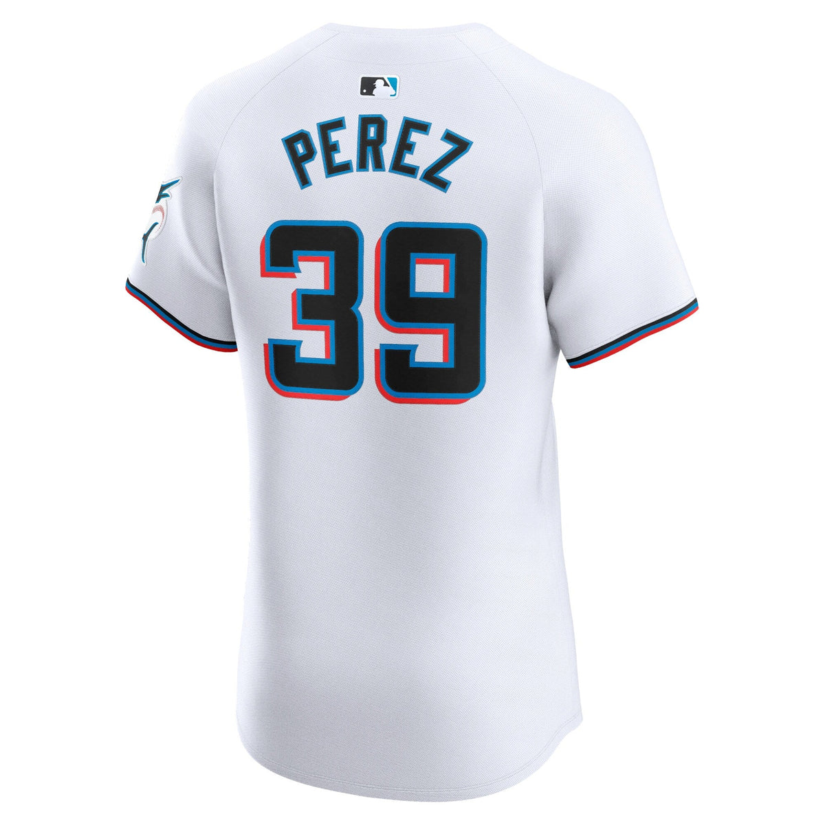 Miami Marlins Eury Perez White Home Elite Player Baseball Jersey