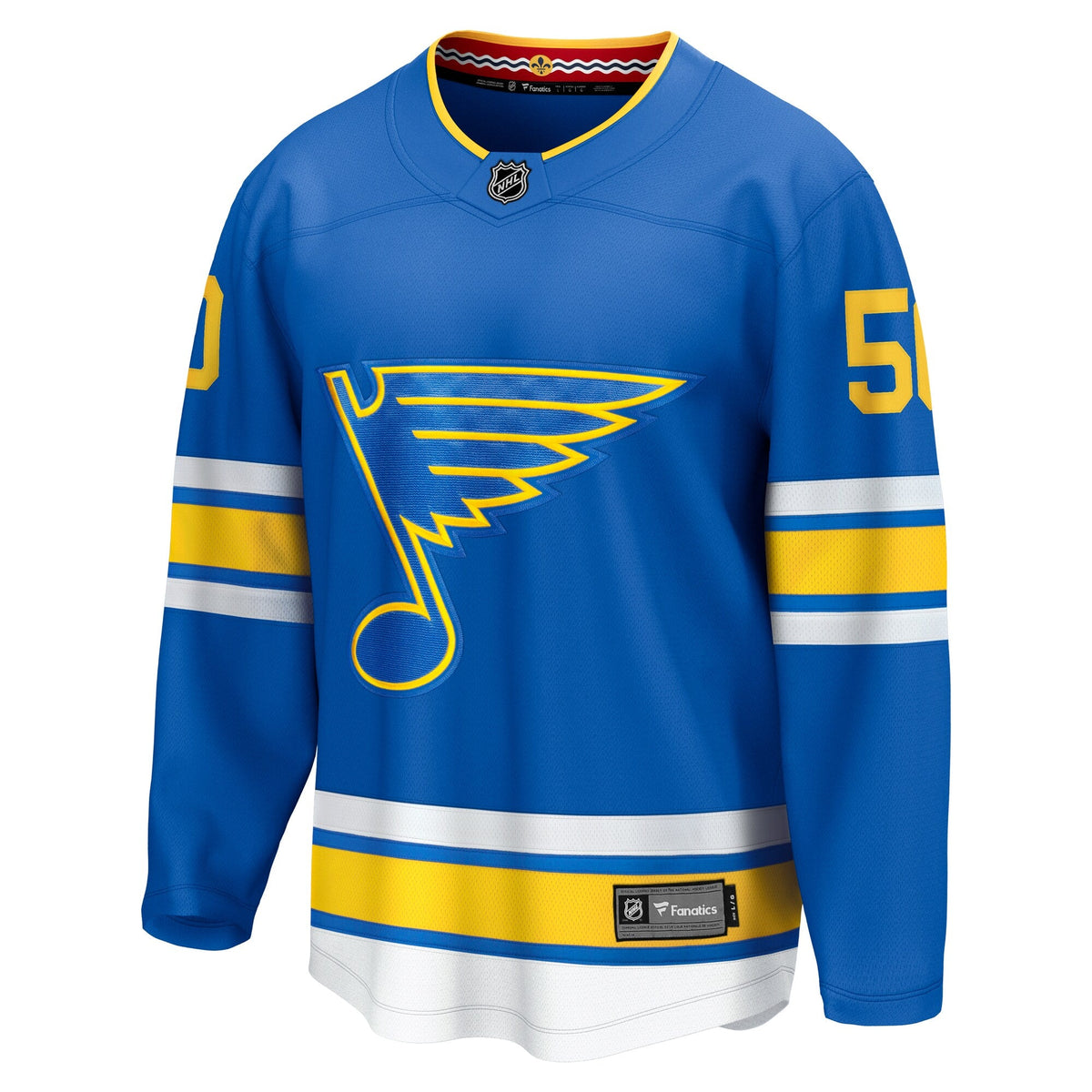 St. Louis Blues Jordan Binnington Blue Home Breakaway Player Hockey Jersey