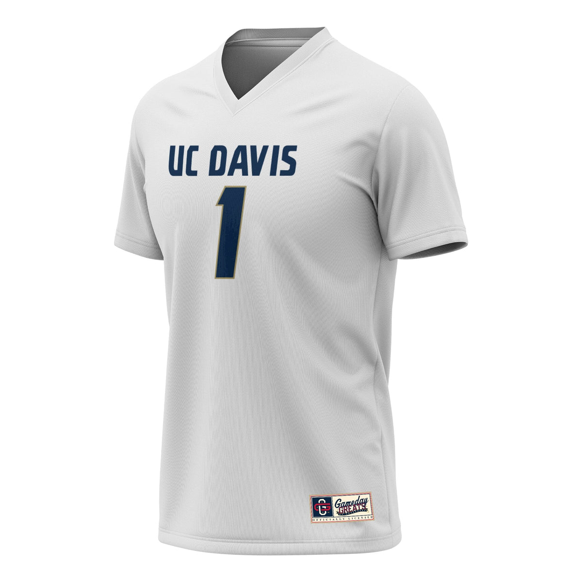 UC Davis Aggies Lightweight Collegiate Lacrosse Fashion Jersey - White