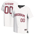 Fordham Rams Lightweight Collegiate Baseball NIL Pick-A-Player Fashion Jersey - White