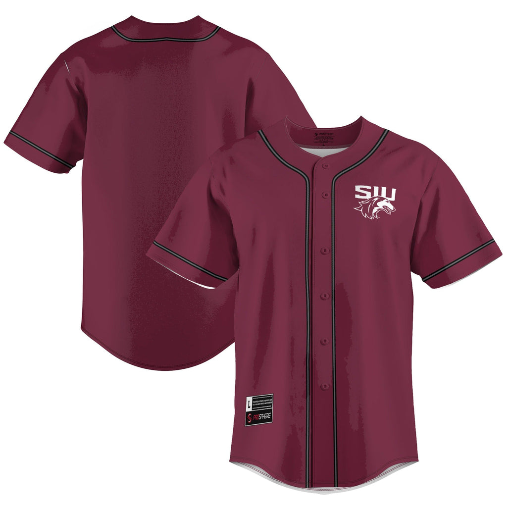 Southern Illinois Salukis Lightweight Baseball Jersey - Maroon