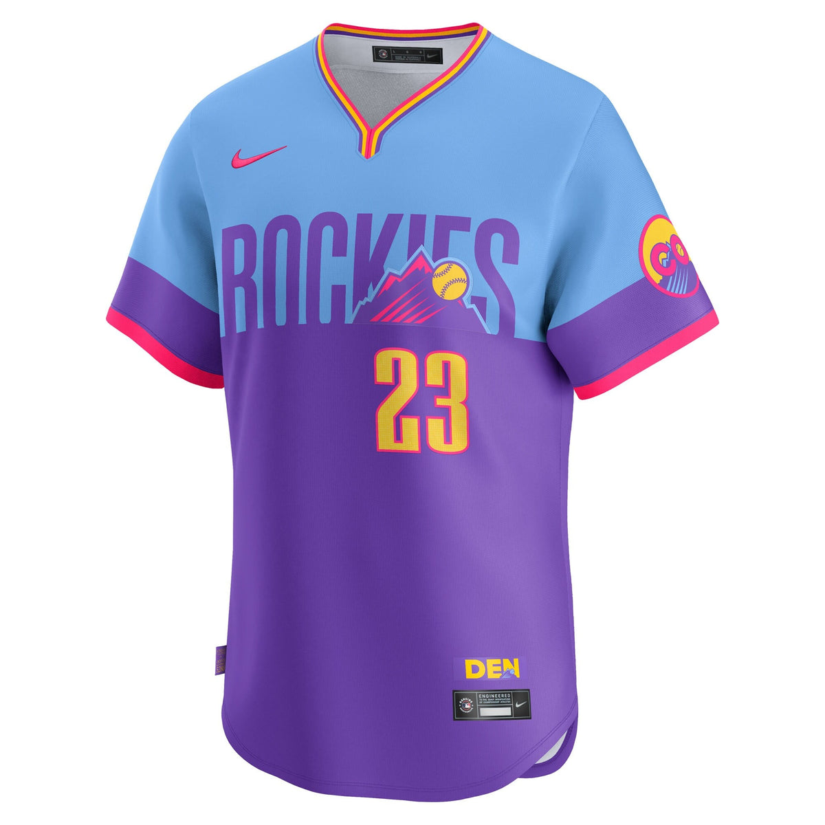 Colorado Rockies Kris Bryant Purple/Light Blue 2025 City Connect Limited Player Baseball Jersey