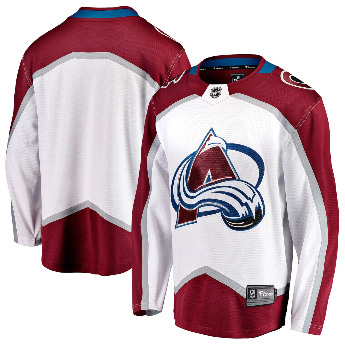 Colorado Avalanche White Away Breakaway Hockey Jersey