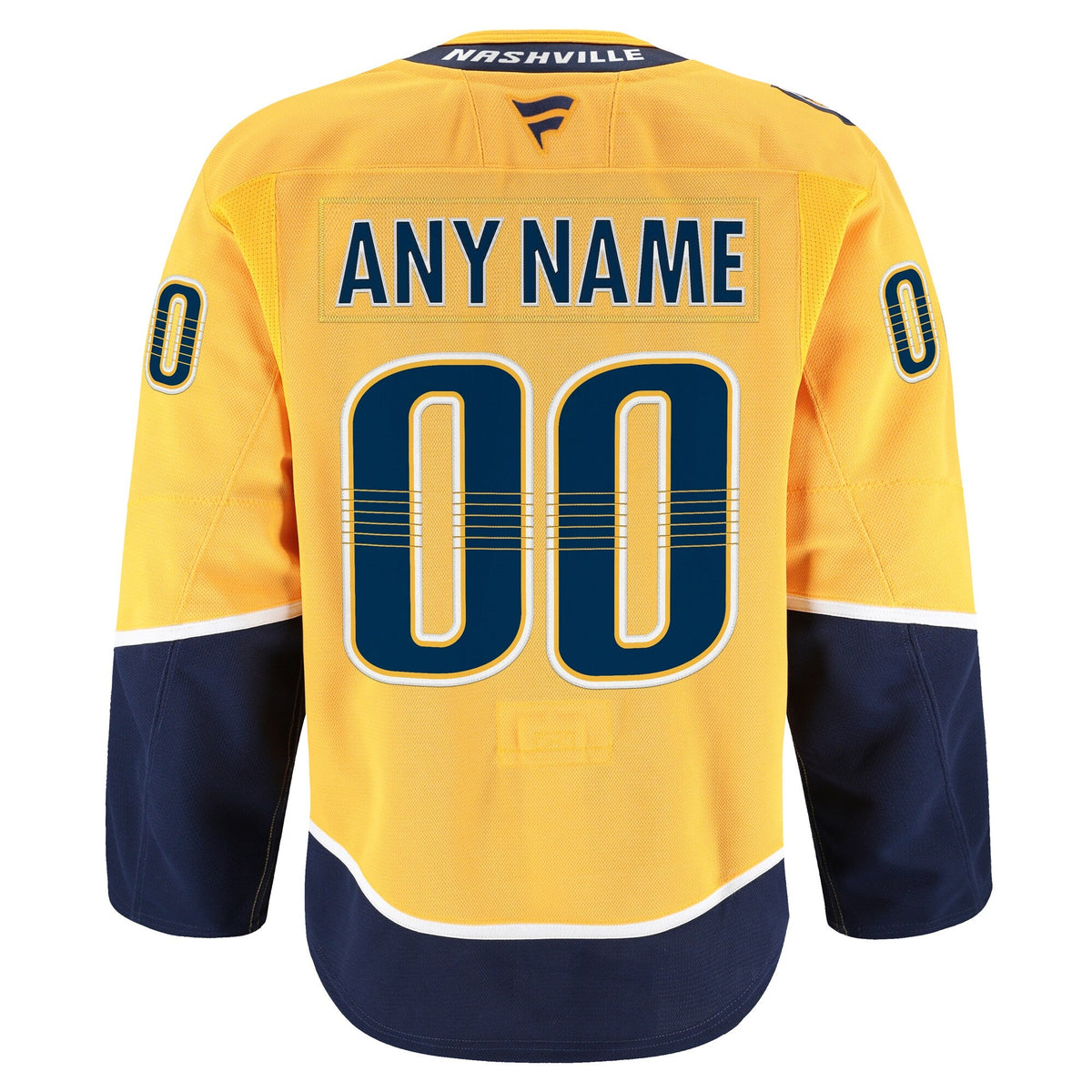 Nashville Predators Gold Home Pro Custom Jersey