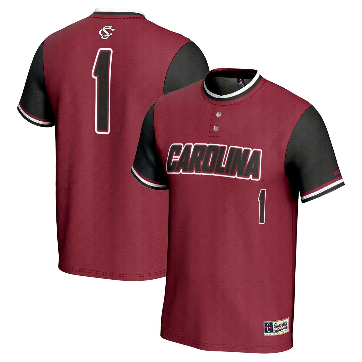 #1 South Carolina Gamecocks Lightweight Softball Jersey - Garnet