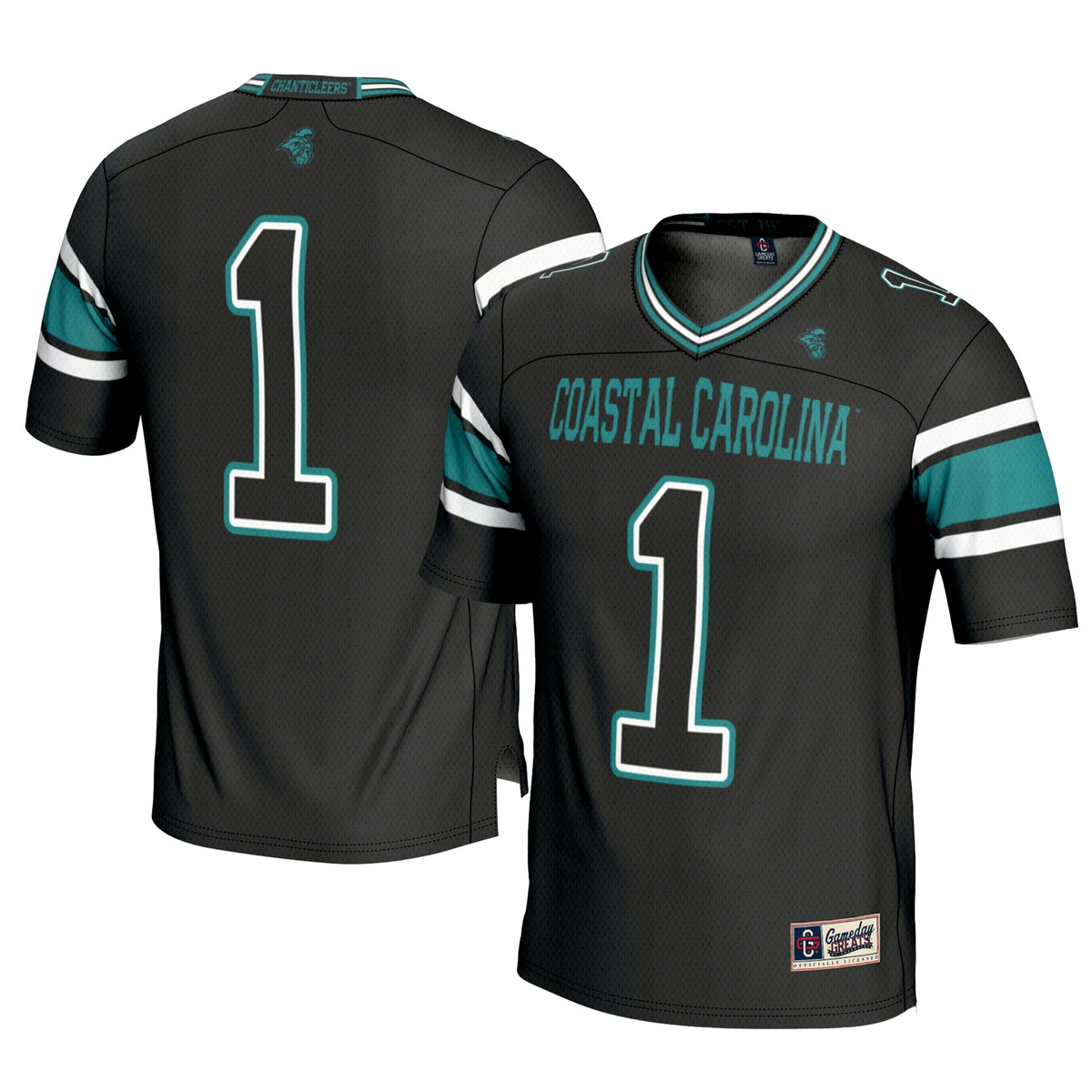 #1 Coastal Carolina Chanticleers Football Jersey - Black