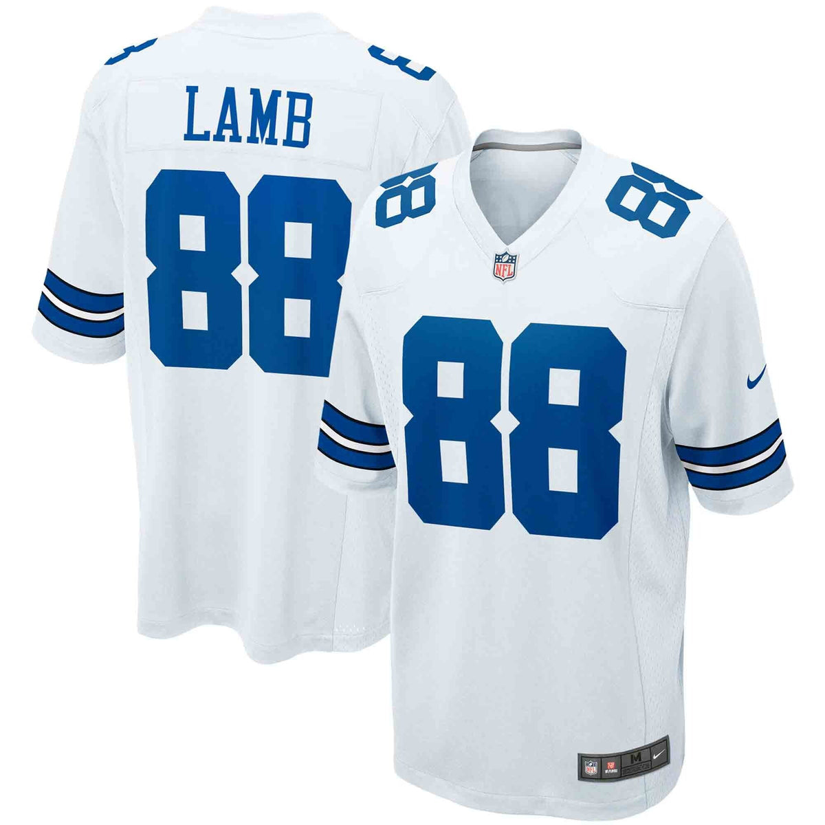 Dallas Cowboys CeeDee Lamb White Game Team Football Jersey
