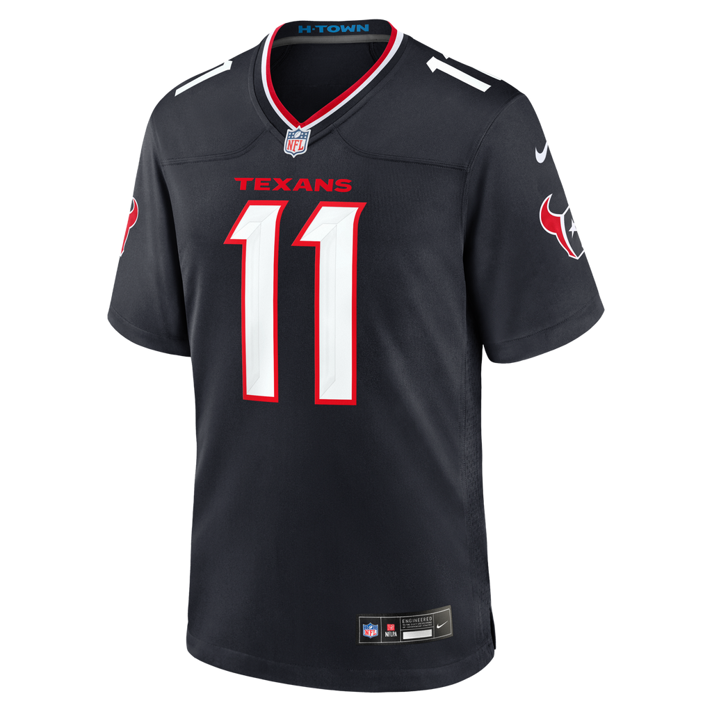 Houston Texans Tremon Smith Navy Team Game Football Jersey