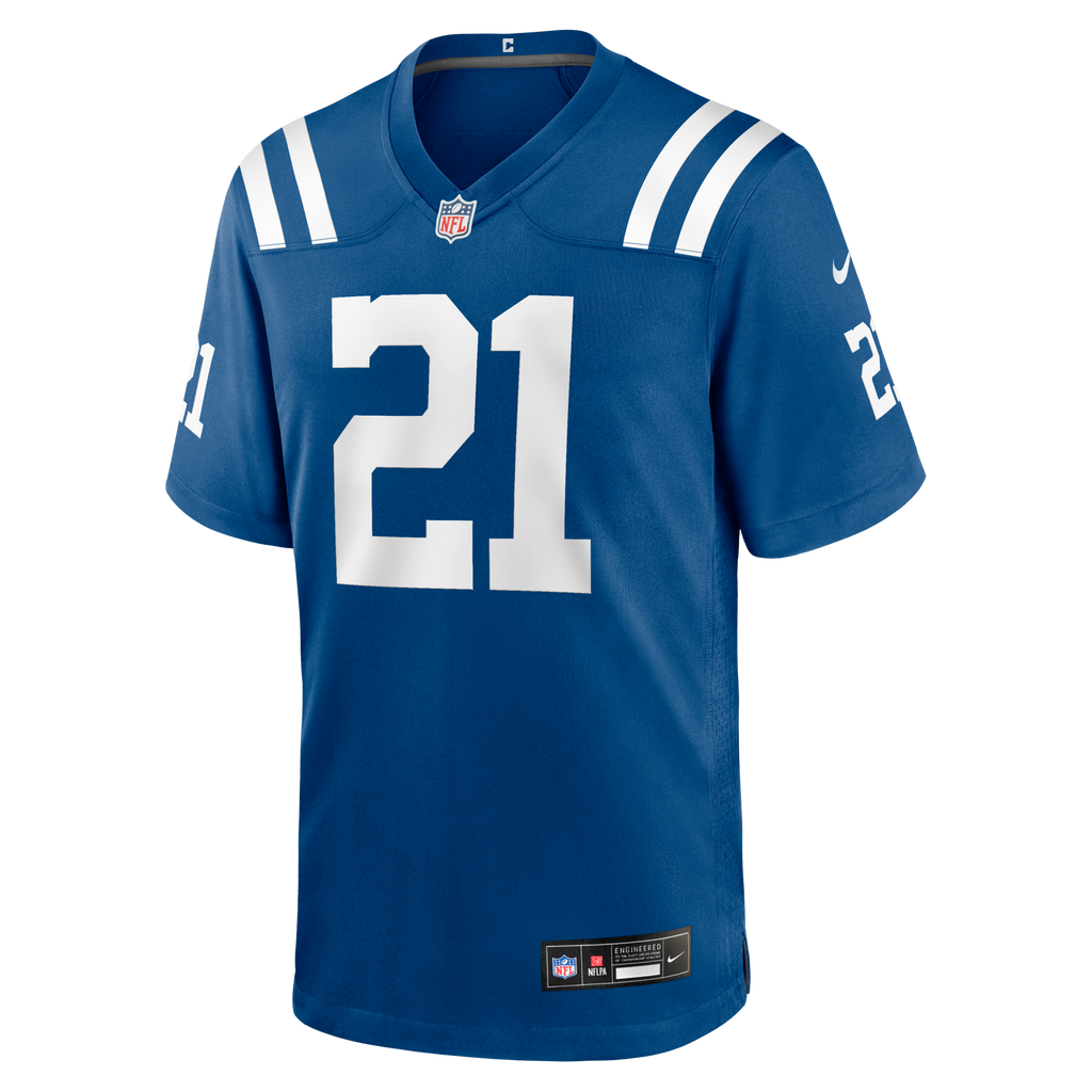 Indianapolis Colts DJ Giddens Royal Team Game Football Jersey