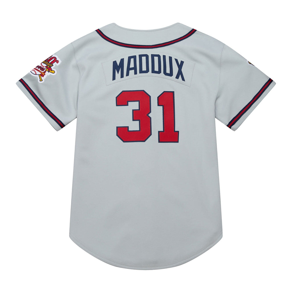 Atlanta Braves Greg Maddux Gray 1995 Throwback Baseball Jersey