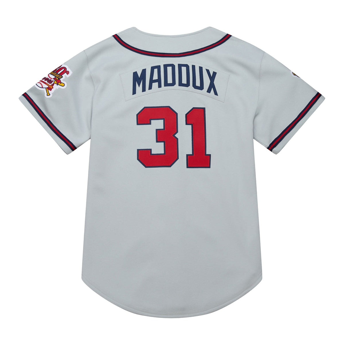 Atlanta Braves Greg Maddux Gray 1995 Throwback Baseball Jersey