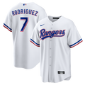 Texas Rangers Ivan Rodriguez White Home Retired Player Replica Baseball Jersey