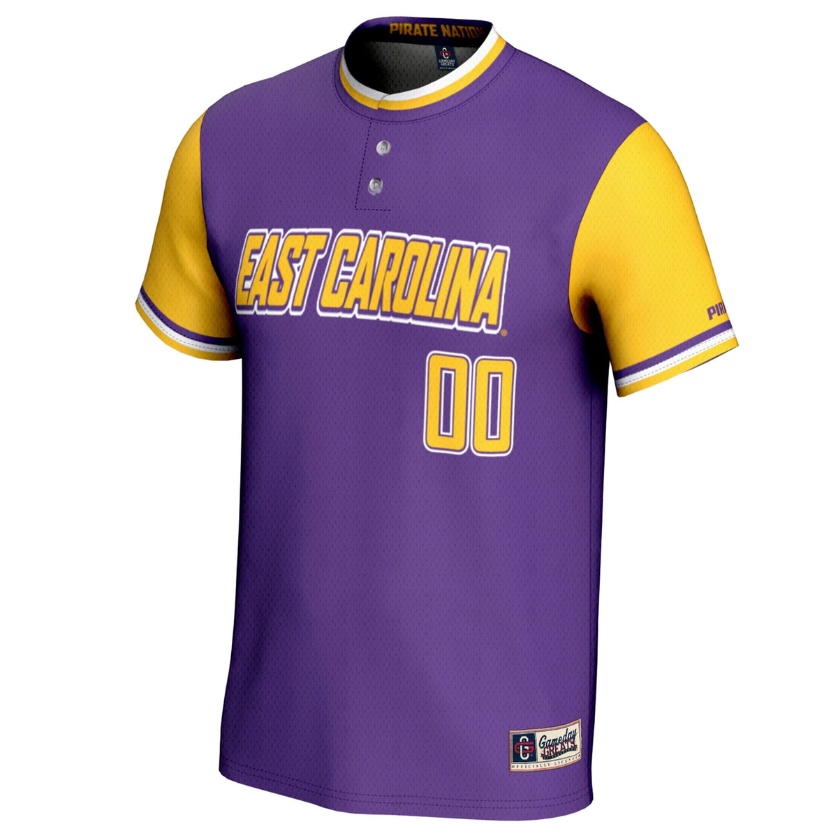 ECU Pirates NIL Pick-A-Player Lightweight Softball Jersey - Purple