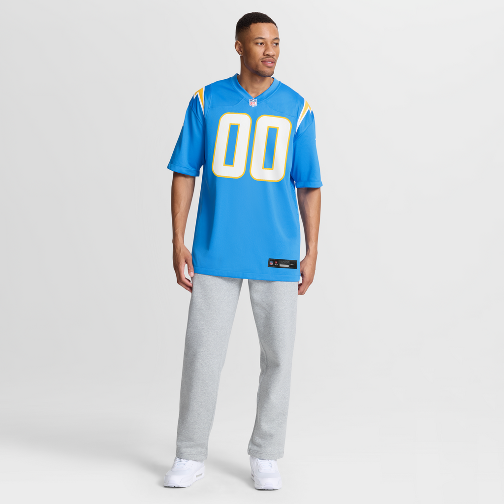 Los Angeles Chargers Powder Blue Custom Game Football Jersey