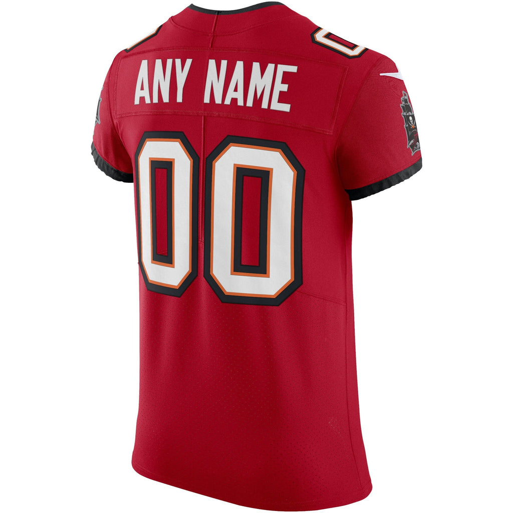 Tampa Bay Buccaneers Red Vapor Elite Custom Football Jersey