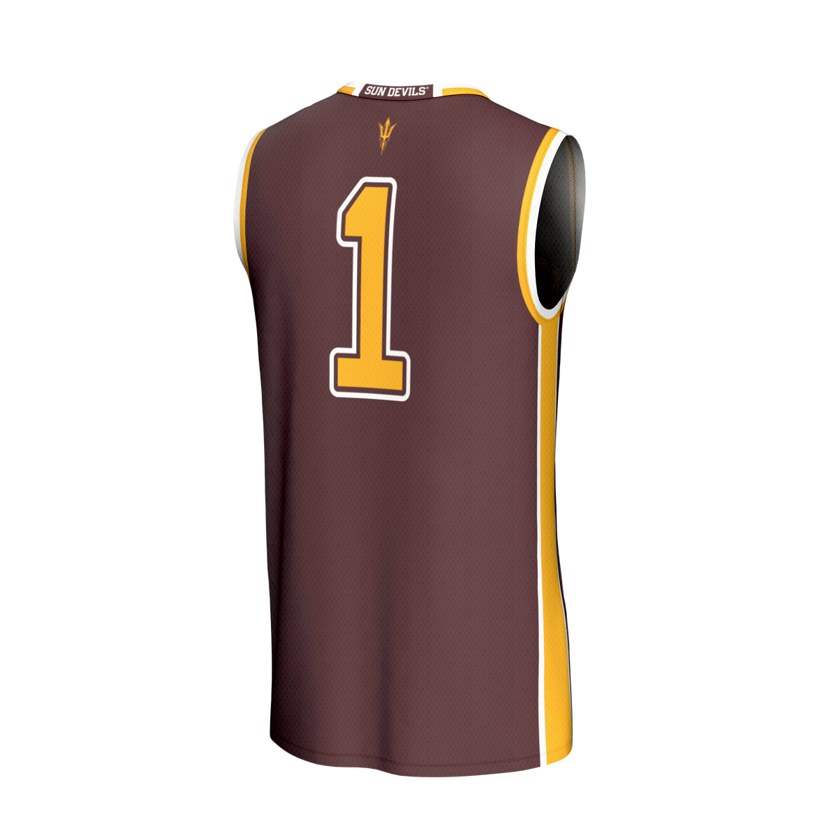 Maroon #1 Arizona State Sun Devils Lightweight Collegiate Basketball Fashion Jersey