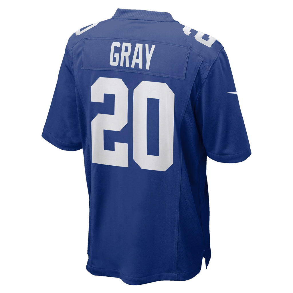 New York Giants Eric Gray Royal Team Game Football Jersey