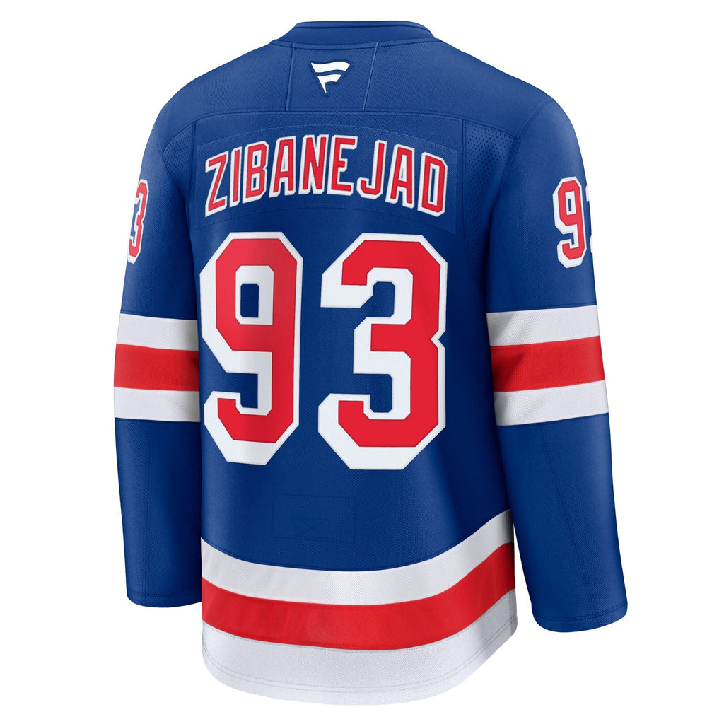 New York Rangers Mika Zibanejad Blue Home Premium Jersey