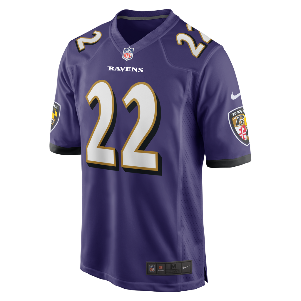 Baltimore Ravens Derrick Henry Purple Game Player Football Jersey