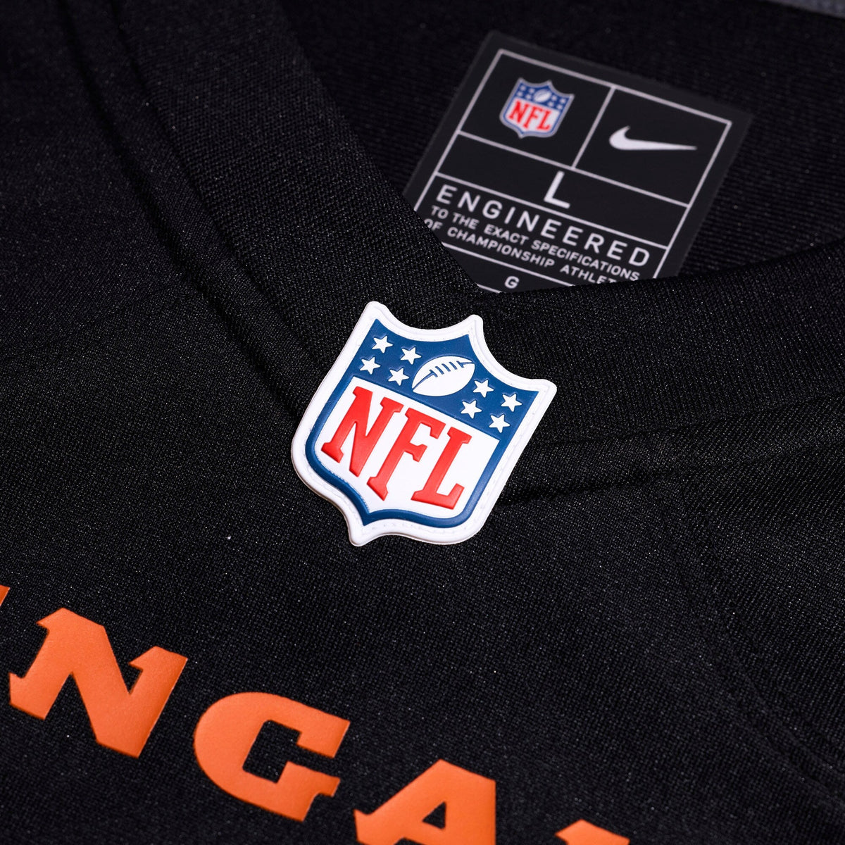 Cincinnati Bengals Kyle Dugger Black Team Game Football Jersey