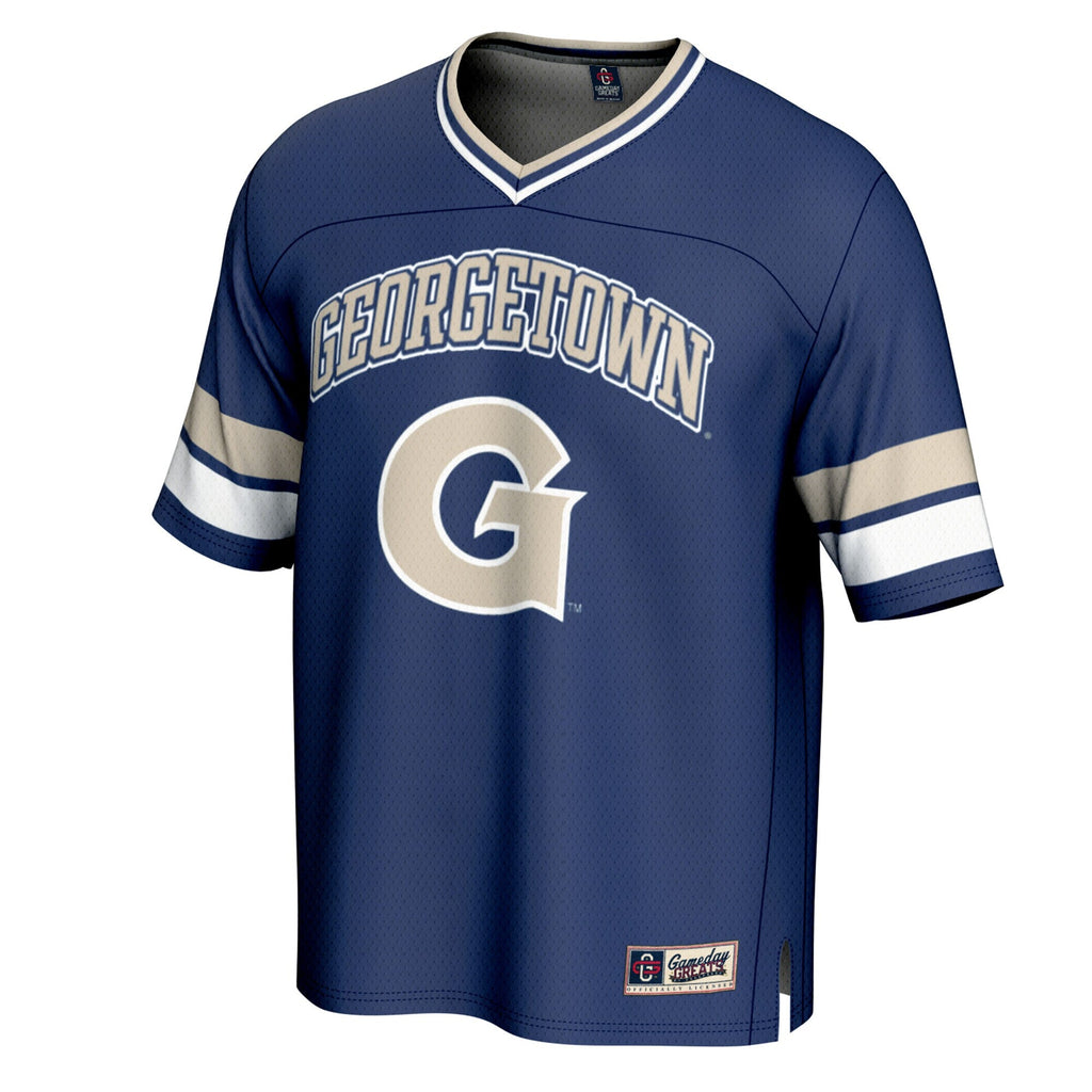 Navy Georgetown Hoyas Spirit Football Jersey