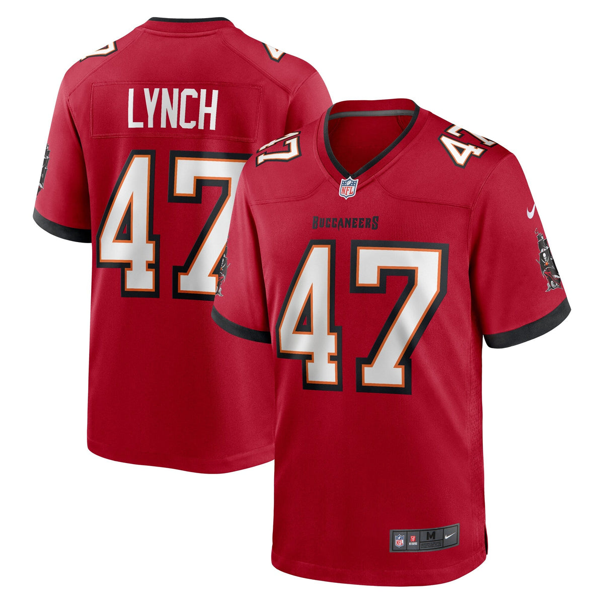 Tampa Bay Buccaneers John Lynch Red Retired Player Game Football Jersey