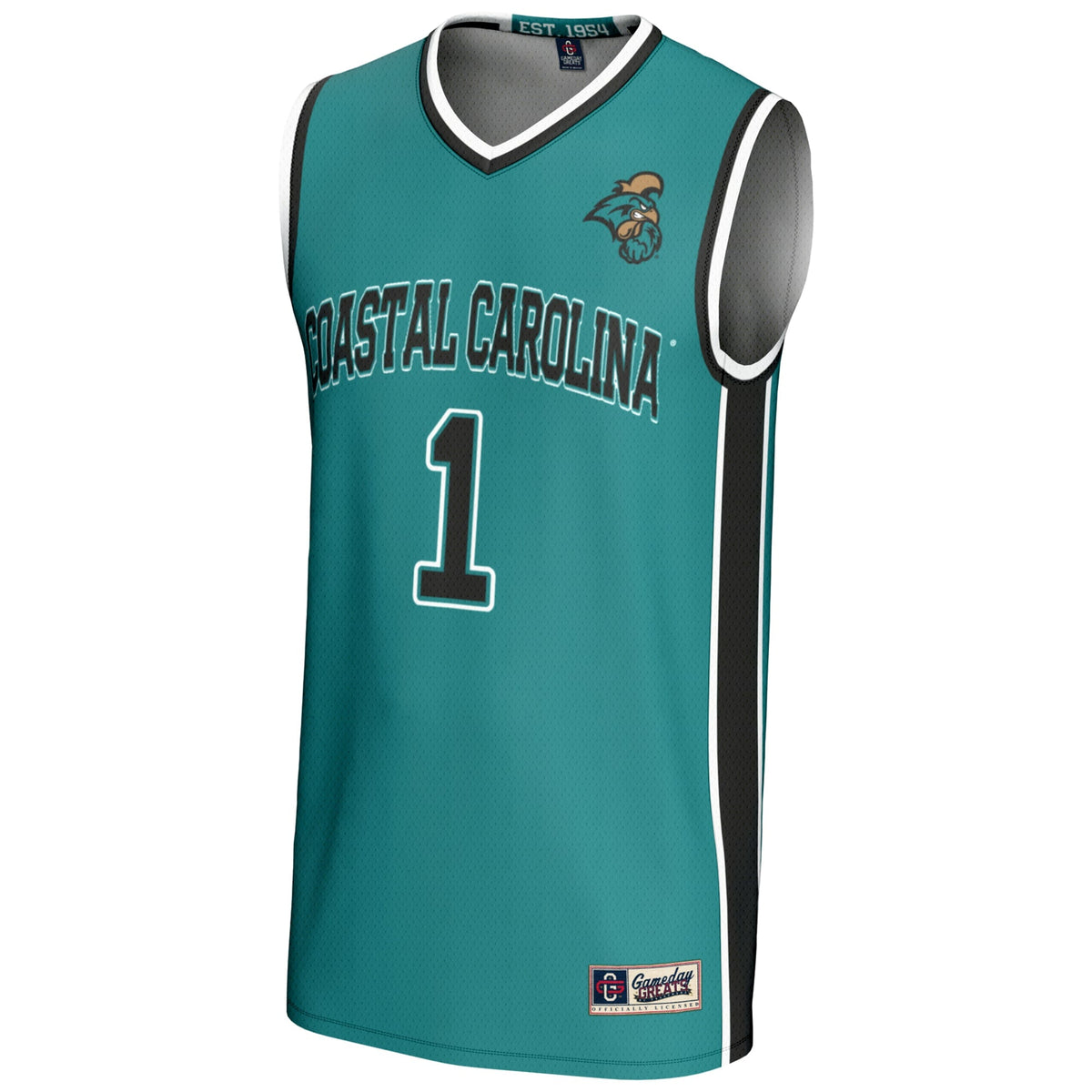 #1 Coastal Carolina Chanticleers Lightweight Basketball Jersey - Light Blue