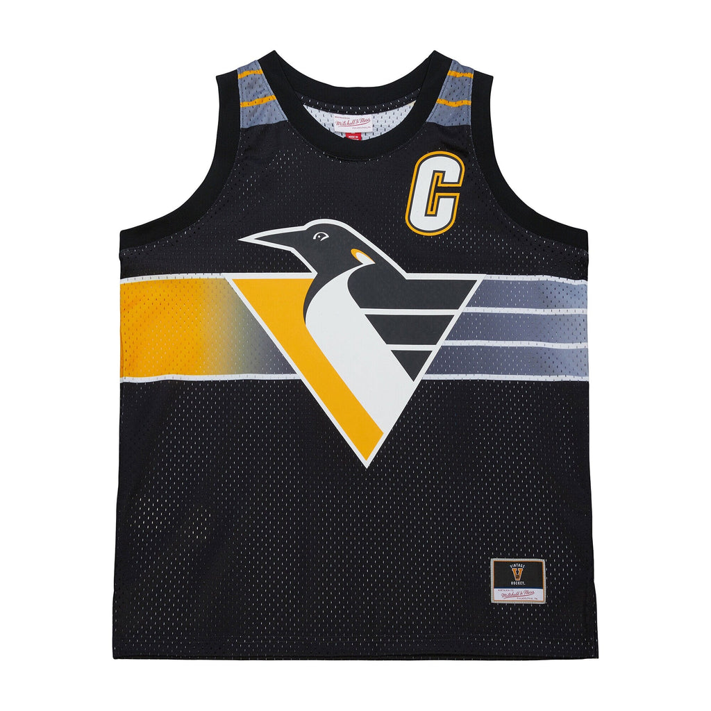 Pittsburgh Penguins Mario Lemieux Black Maxxed Out Fashion Basketball Jersey