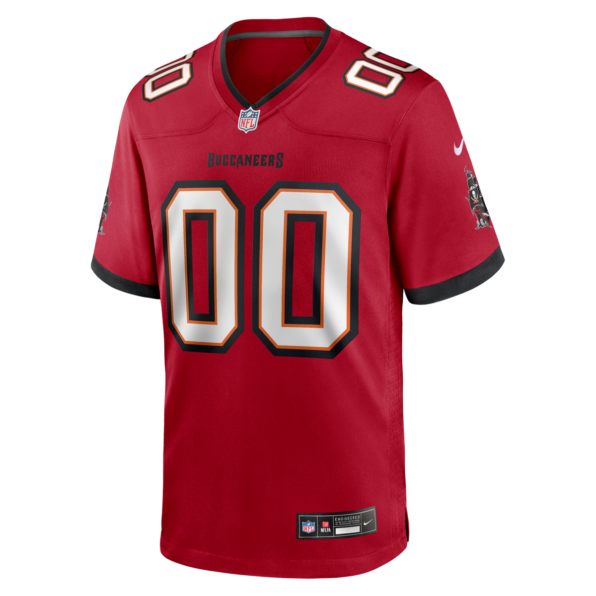 Red Tampa Bay Buccaneers Team Custom Game Football Jersey