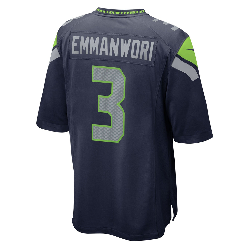Seattle Seahawks Nick Emmanwori College Navy Team Game Football Jersey