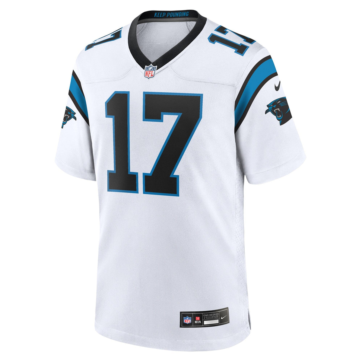 Carolina Panthers Xavier Legette White Game Football Jersey