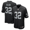 Las Vegas Raiders Marcus Allen Black Game Retired Player Football Jersey
