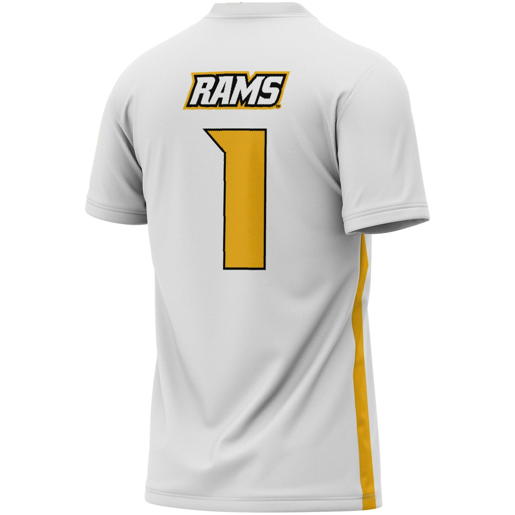 #1 VCU Rams Soccer Lightweight Fashion Jersey - White