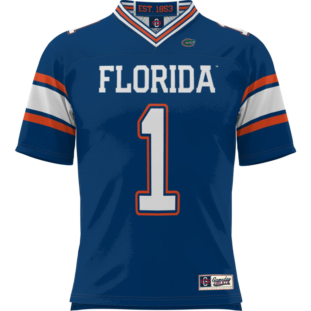 #1 Royal Florida Gators Football Jersey