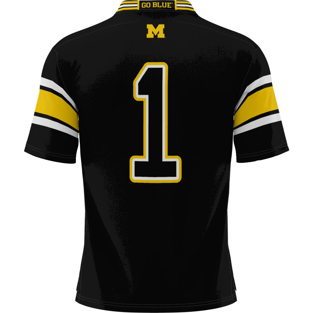 #1 Black Michigan Wolverines Football Jersey