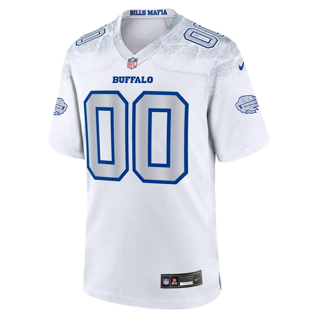 Buffalo Bills White 2025 Rivalries Collection Custom Game Football Jersey