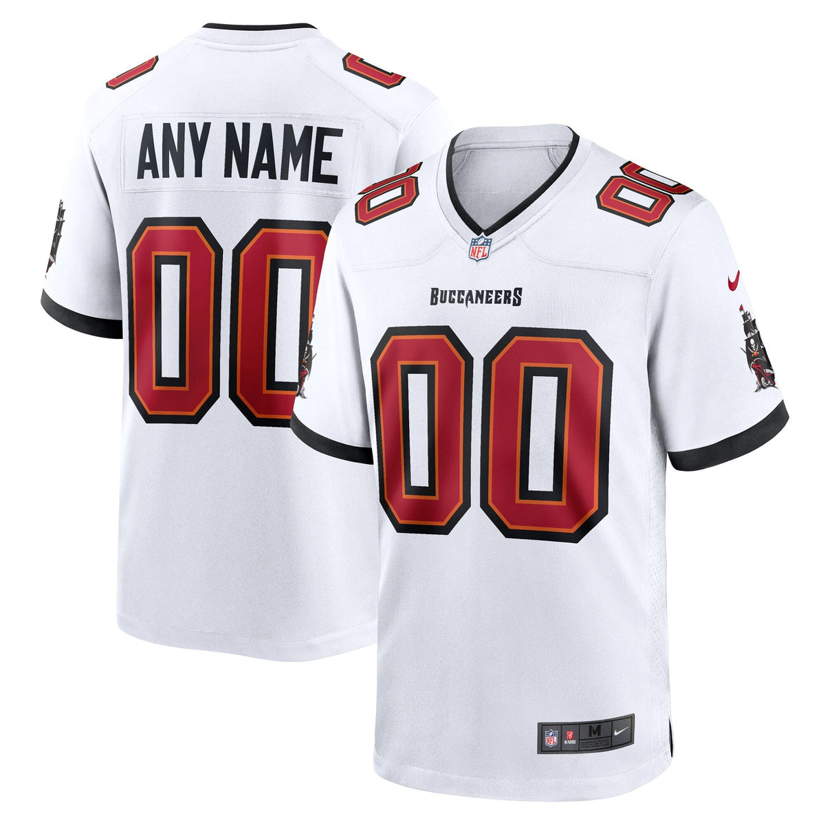 White Tampa Bay Buccaneers White Custom Game Football Jersey