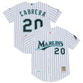 Florida Marlins Miguel Cabrera White 2003 Cooperstown Collection Baseball Jersey