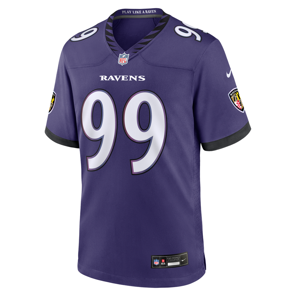 Baltimore Ravens Rayshaun Benny Purple Team Game Football Jersey
