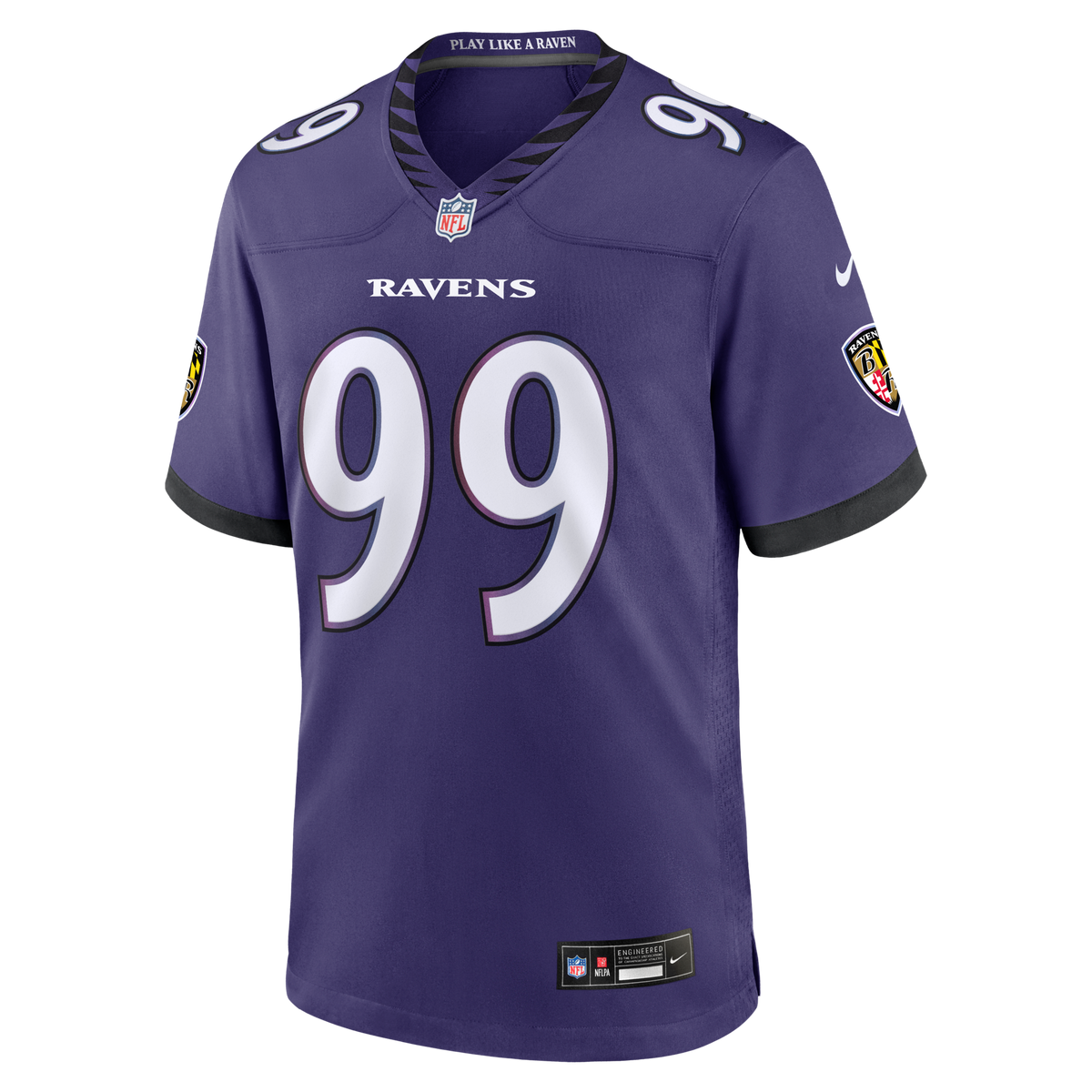 Baltimore Ravens Rayshaun Benny Purple Team Game Football Jersey
