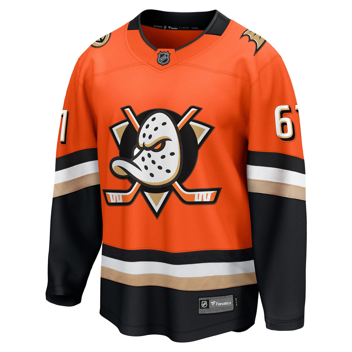 Anaheim Ducks Cutter Gauthier Orange Home Breakaway Hockey Jersey