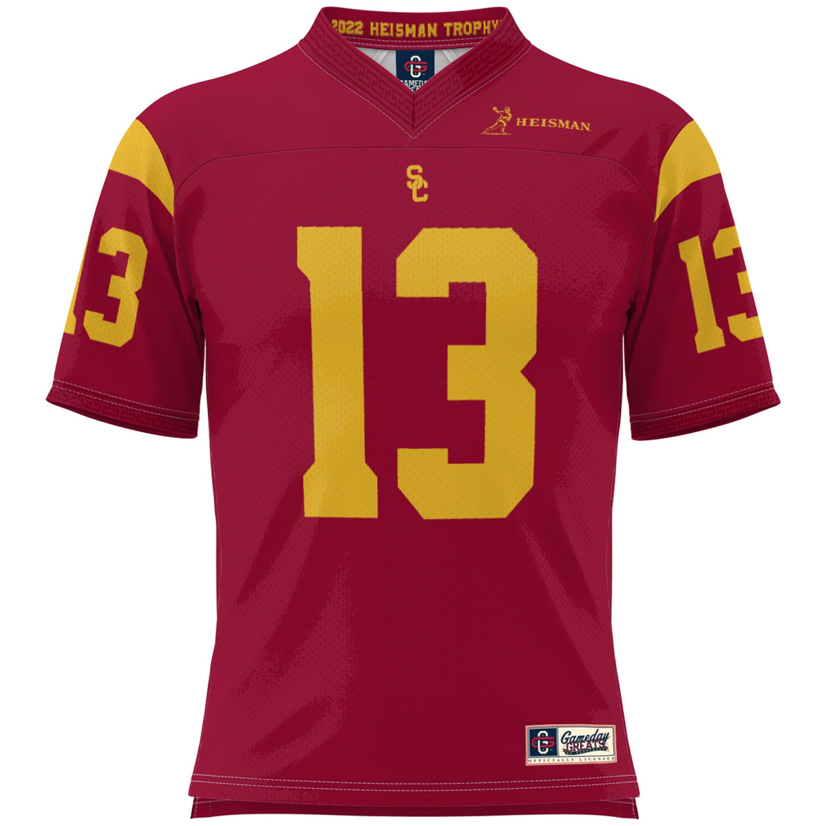 Caleb Williams USC Trojans Lightweight Heisman Memorial Jersey - Cardinal