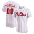 Philadelphia Phillies White Home Elite Custom Baseball Jersey