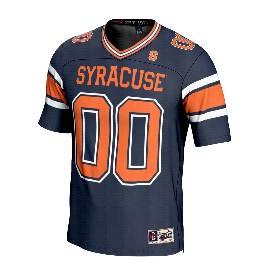 Syracuse Orange NIL Pick-A-Player Lightweight Collegiate Football Fashion Jersey - Navy