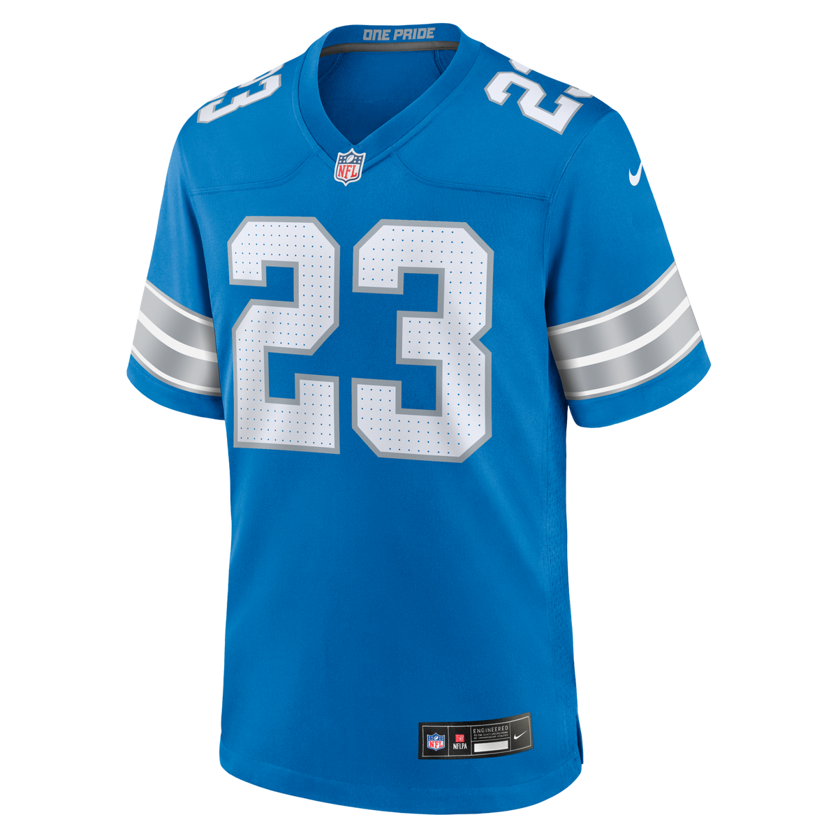 Detroit Lions Rock Ya-Sin Blue Team Game Football Jersey