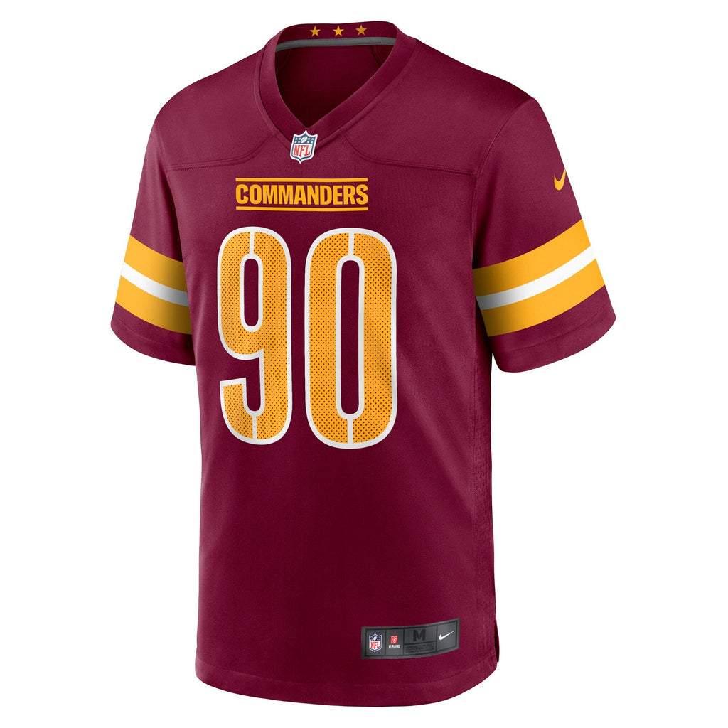 Washington Commanders Javontae Jean-Baptiste Burgundy Game Football Jersey