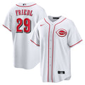 Cincinnati Reds TJ Friedl White Home Replica Baseball Jersey