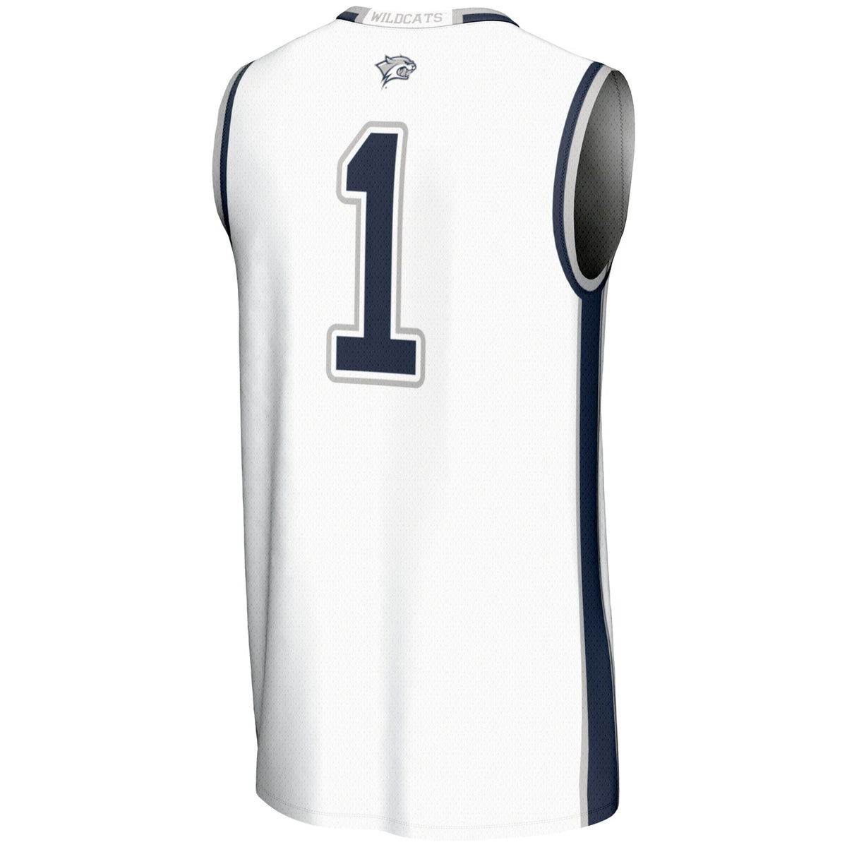 #1 New Hampshire Wildcats Lightweight Basketball Jersey - White