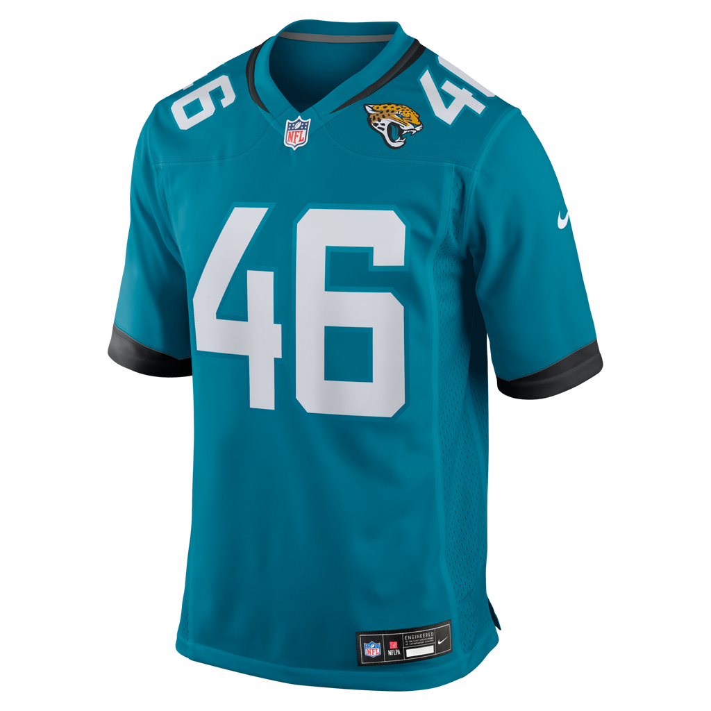 Jacksonville Jaguars Ross Matiscik Teal Game Football Jersey